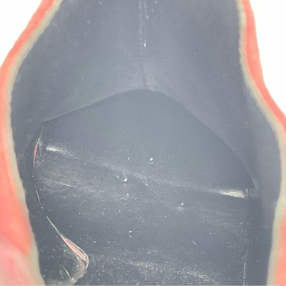 Nine West Brienne Women’s Wine Plum Leather Suede Rear Zip Heeled Booties 6.5 - Picture 14 of 16